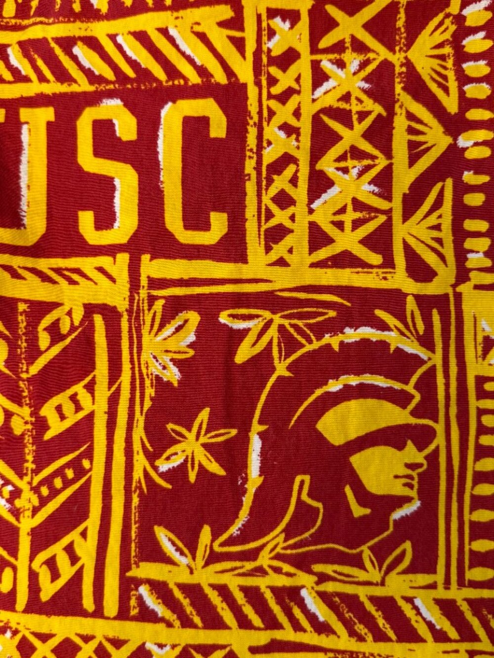 Chubbies Heritage Shirt Men XLarge Red NCAA USC Trojans Hawaiian Camp Polo Shirt - Picture 10 of 10